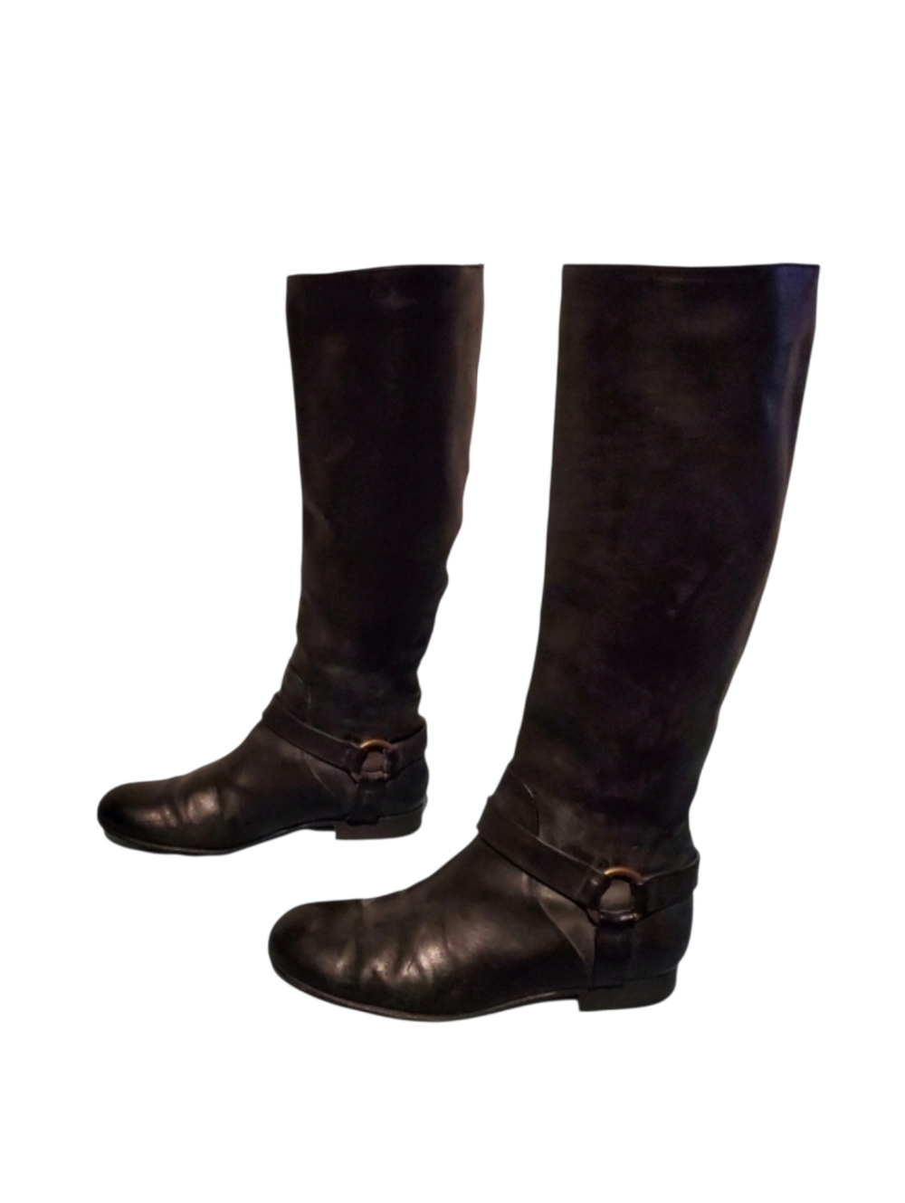 Peter Nappi Knee-High Riding Equestrian Harness Boots Women's Size 6.5, Italy